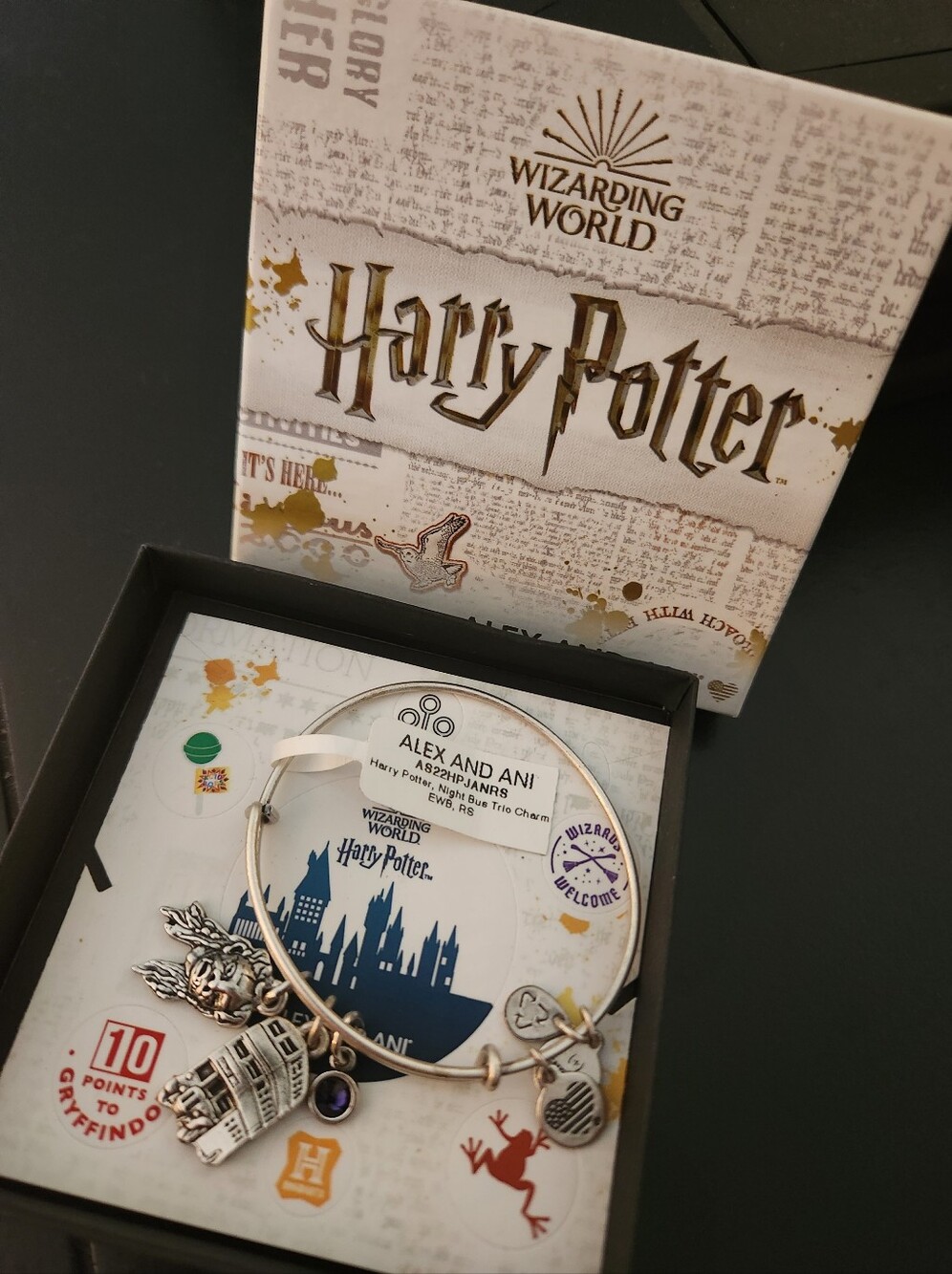 Alex + Ani Harry Potter Knight Bus Expandable Wire Bracelet